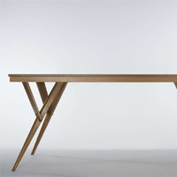 E-COMFORT 木製 ダイニング テーブル ウォールナット材